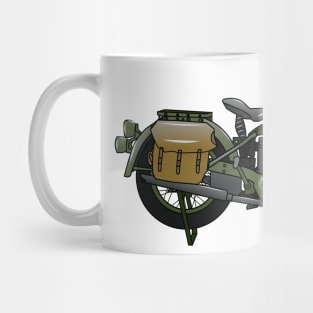 Military cruiser motorcycle cartoon illustration Mug